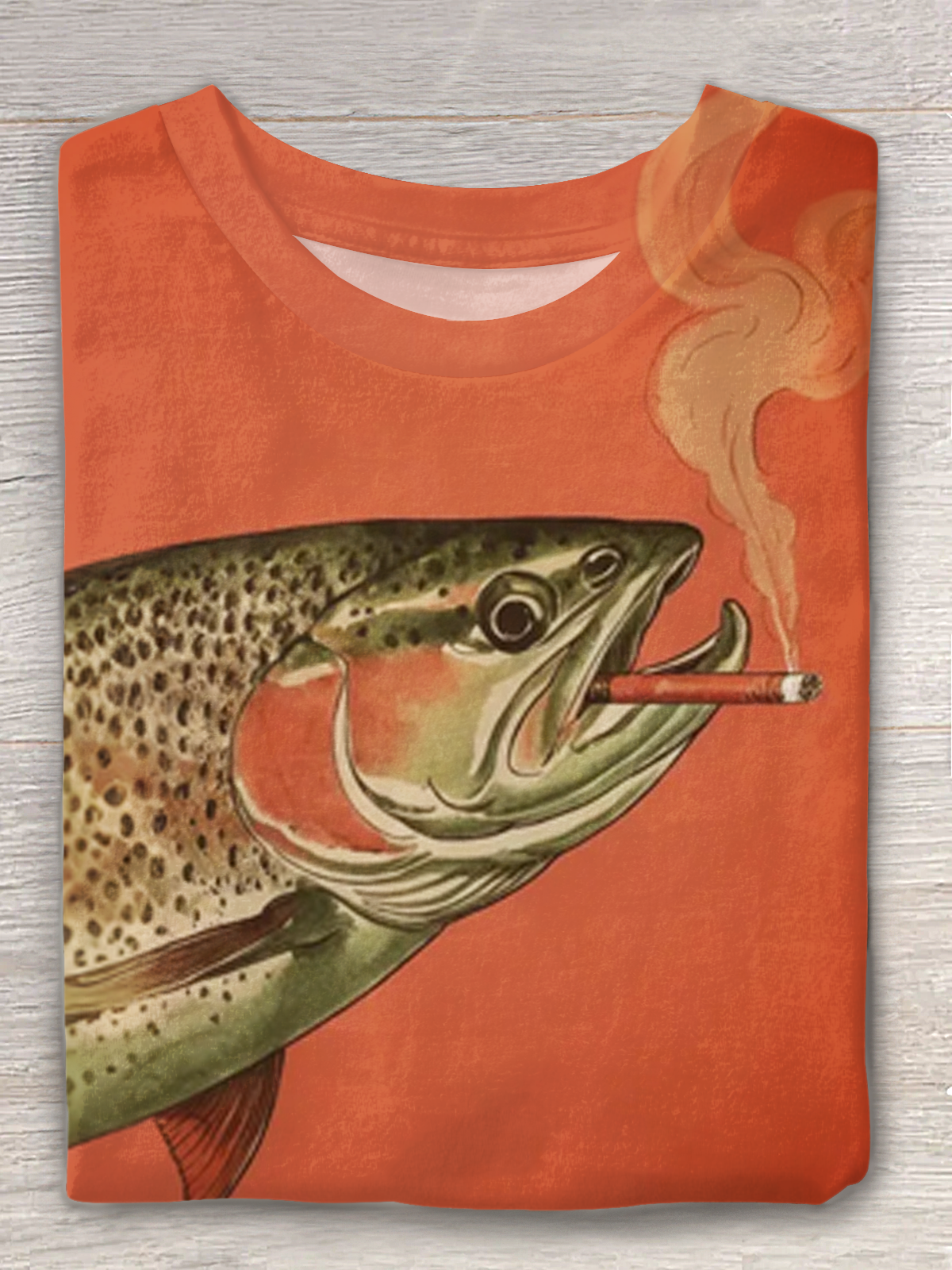 Funny Fish Crew Neck T-shirt