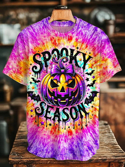 Pumpkin Halloween Crew Neck T-shirt