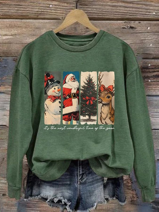 Women'S Casual Christmas Print Sweatshirt