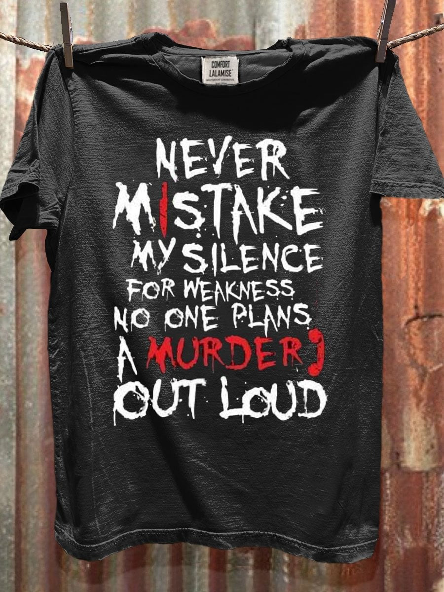 Funny Quote Art Print Cotton Casual  T-shirt