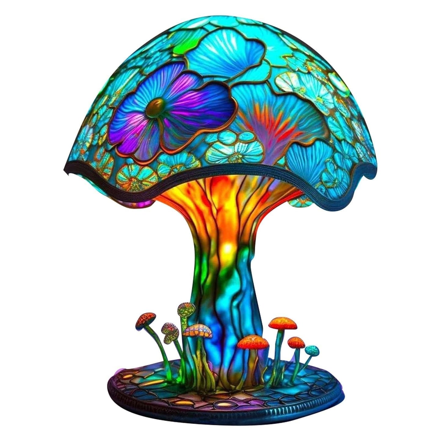 Painting Mushroom Table Lamp