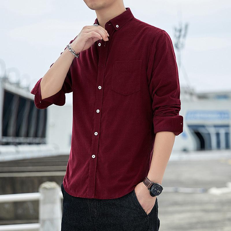 Corduroy Men's Long Sleeve Shirt