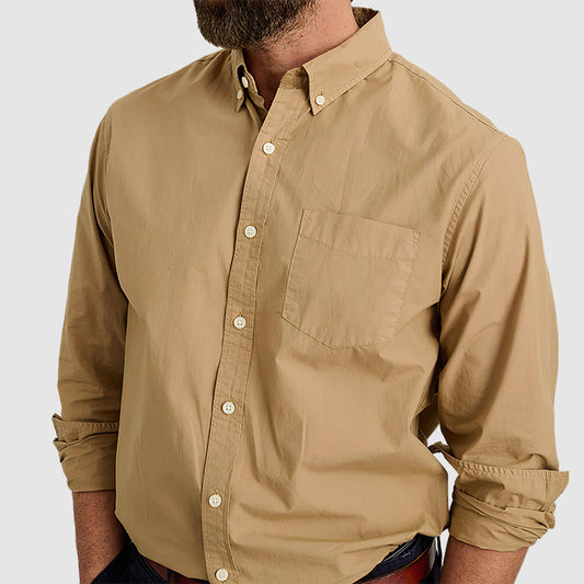 Men's combed cotton anti-wrinkle shirt