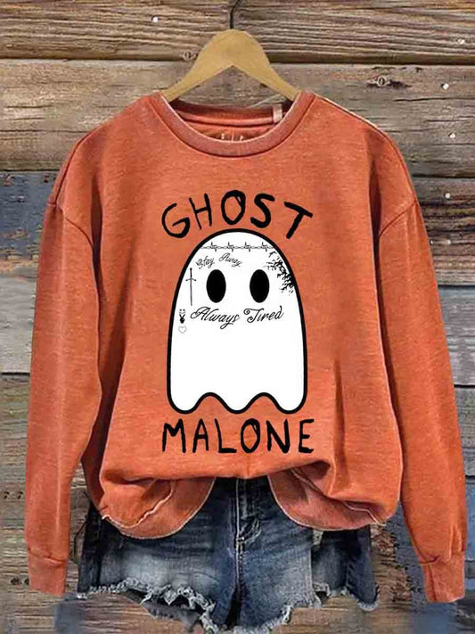 Ghost Malone Halloween Casual Sweatshirt