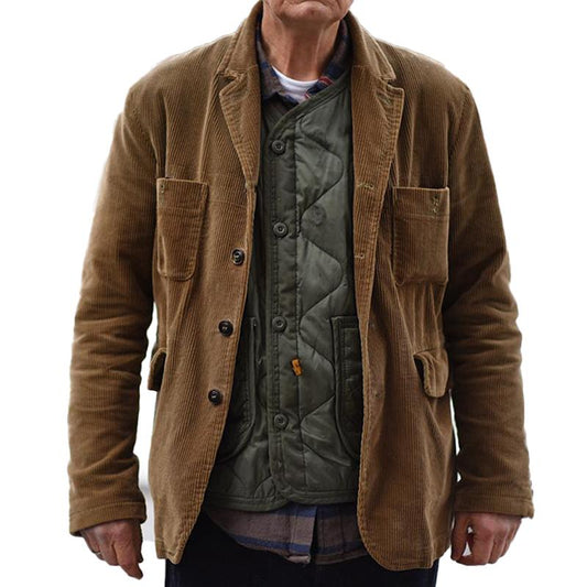 Men's Multi-pocket Corduroy Coat