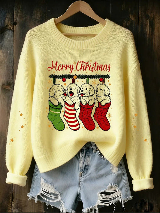 Women's Christmas Print Sweater