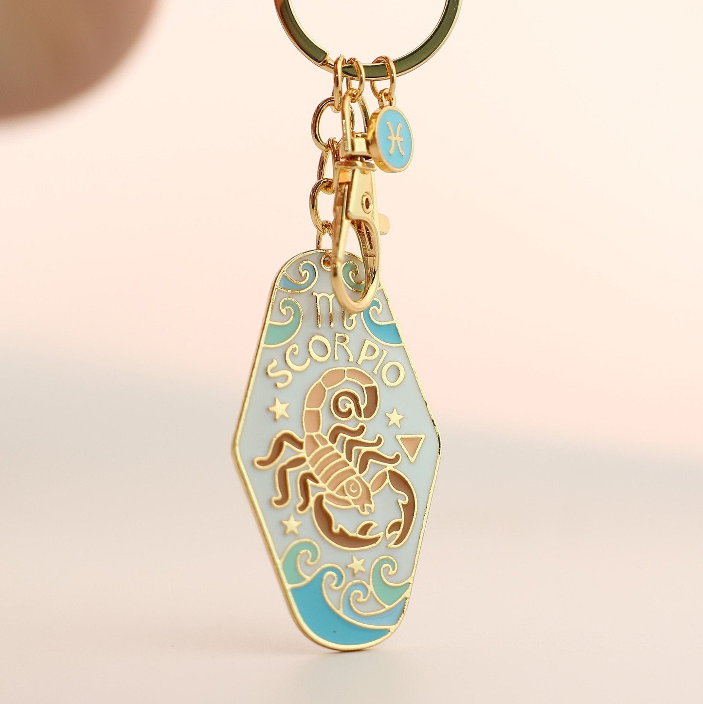 🔮Vintage Illustrated Zodiac Keychain
