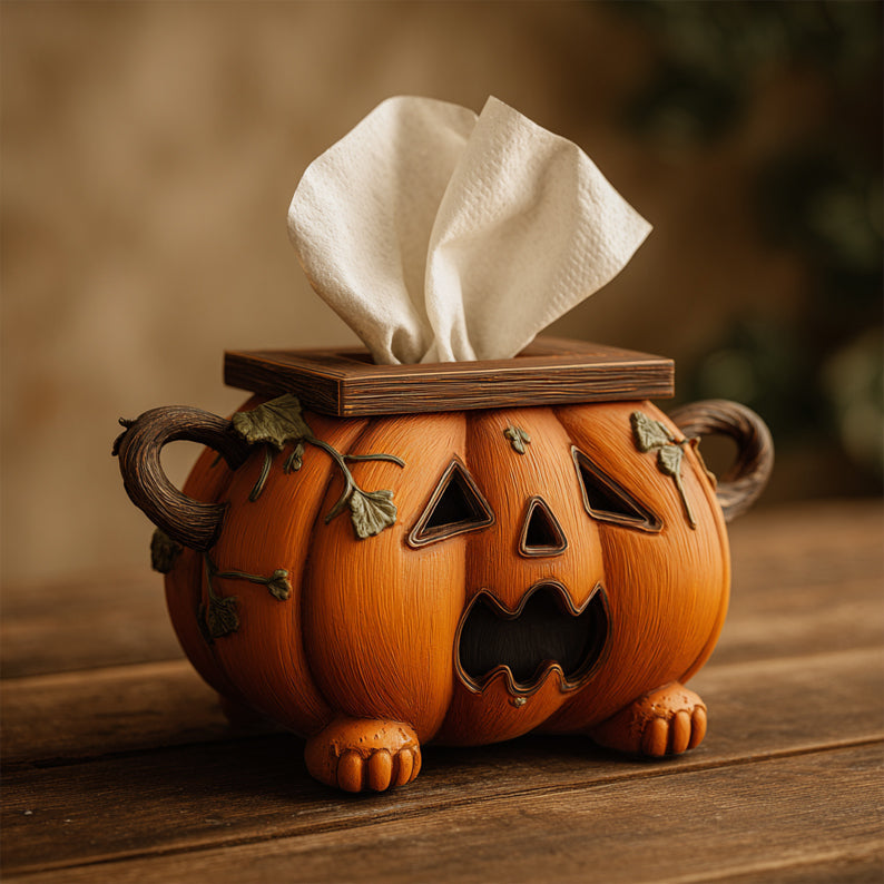 Halloween Pumpkin Tissue Box Holder