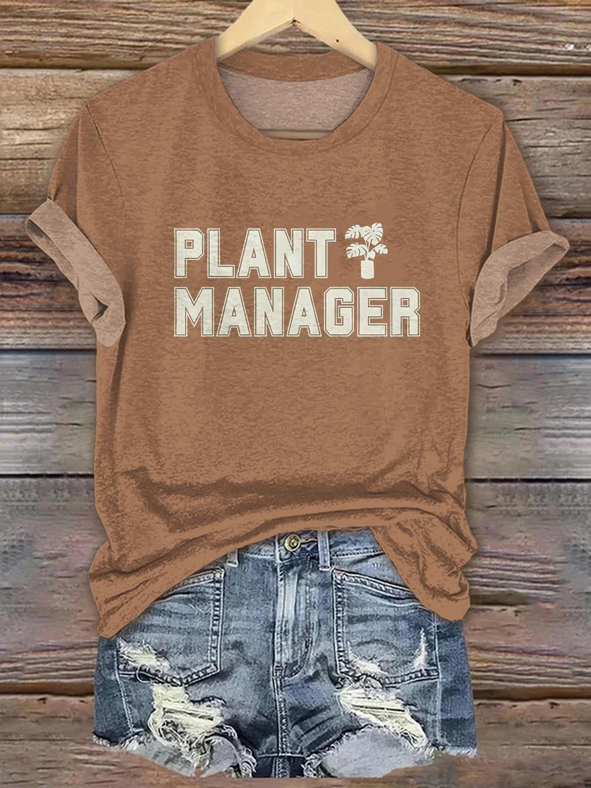 Funny Gardening Crew Neck T-shirt