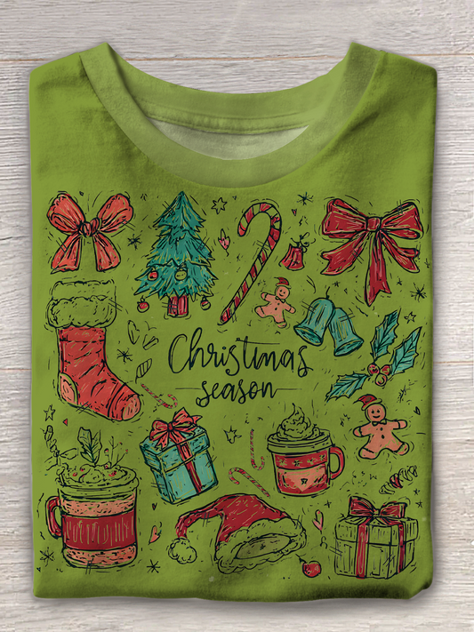 Coquette Christmas Crew Neck T-shirt