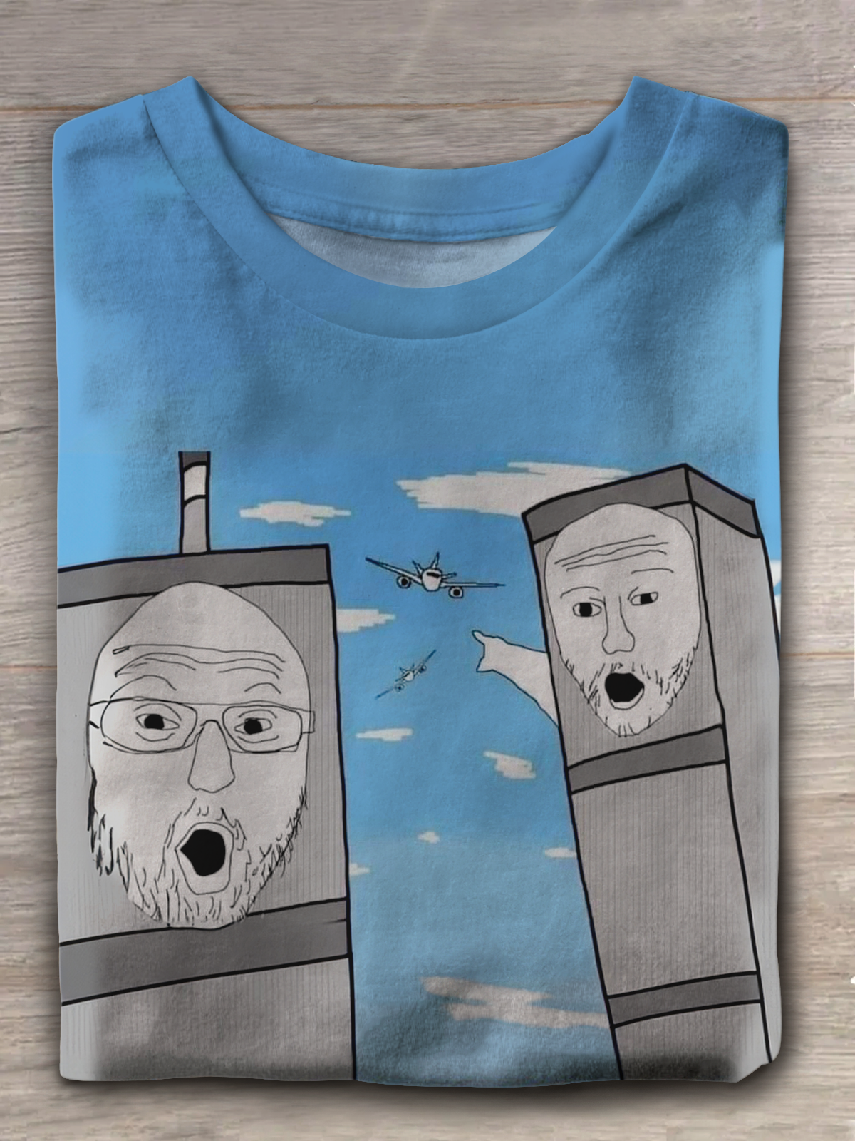 Fun Quirky Art Crew Neck T-shirt