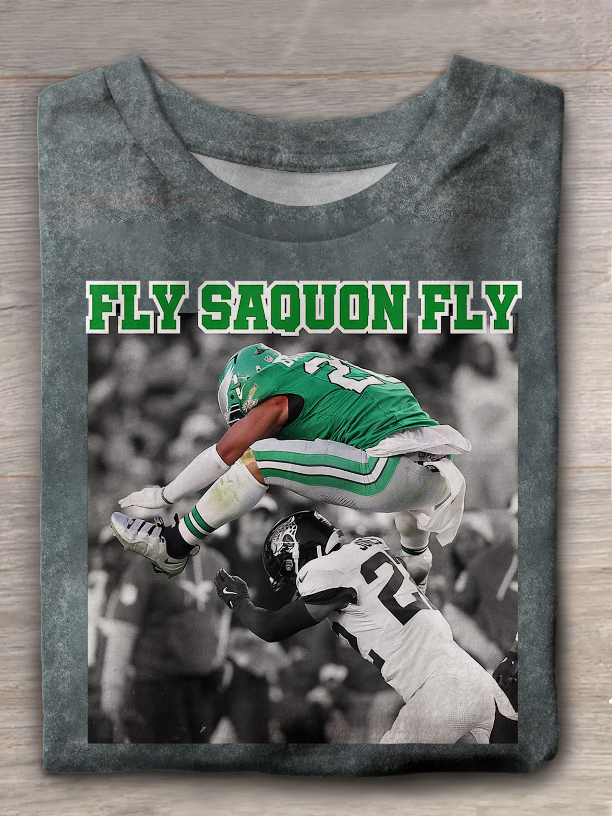 Fly Saquon Fly Football Barkley Print T-shirt