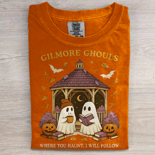 Gilmore Ghouls Washed Cotton Crew Neck T-Shirt