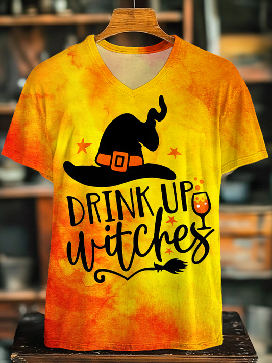 Drink Up Witches V-neck T-Shirt