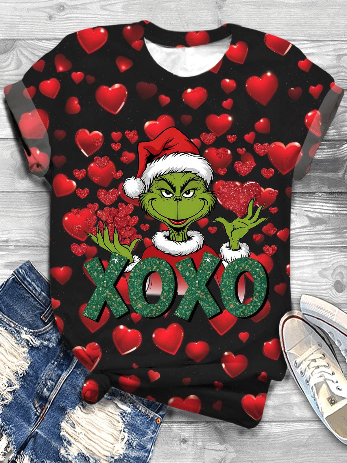 Xoxo Valentines Crew Neck T-shirt