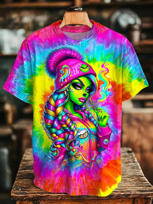 Hippie Printed Crew Neck T-shirt