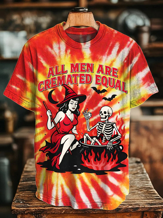 Cremated Men Feminist Halloween Crew Neck T-shirt