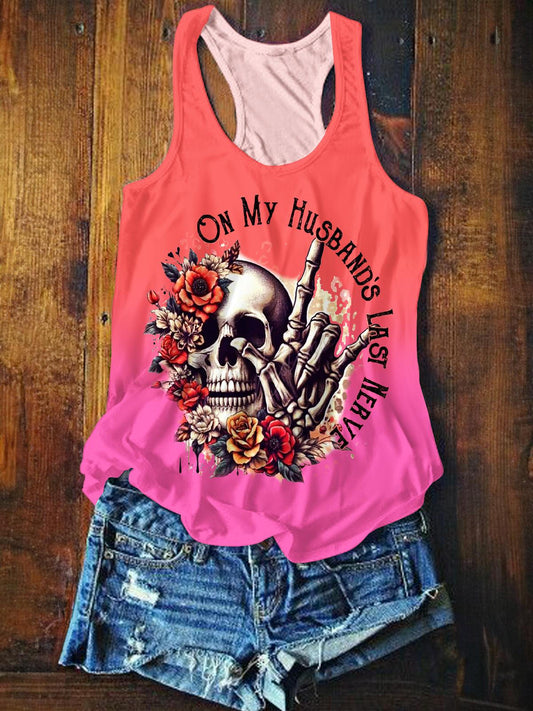 Post Malone Tour Printed Casual Tank Top