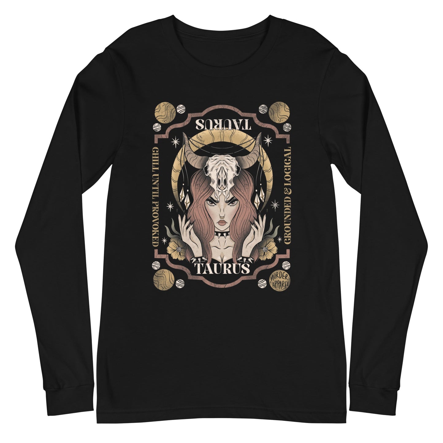 Taurus Zodiac Long Sleeve Shirt