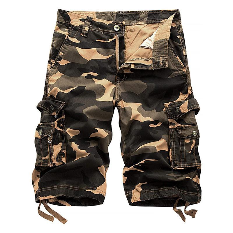 Casual fashion printed five-point shorts