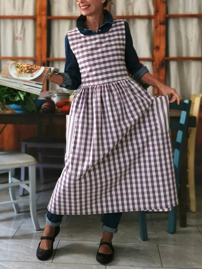Purple Patchwork Apron