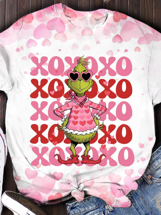 Xoxoxo Valentines Crew Neck T-shirt