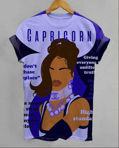 Capricorn Girly Season Unisex Short Sleeve Tshirt