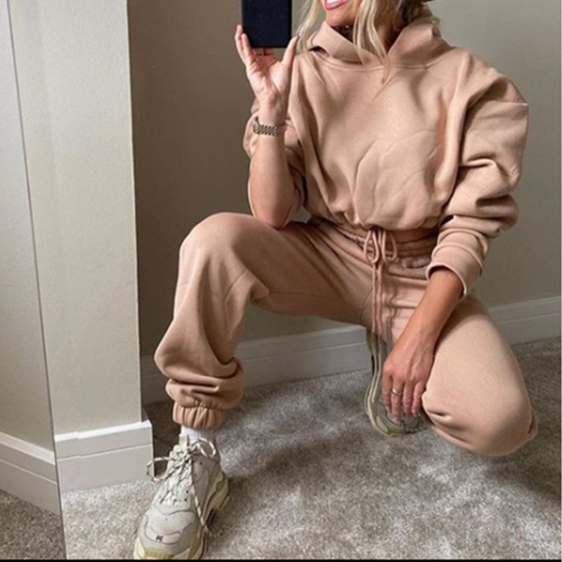 Two-piece Long-sleeved Sports And Leisure Sweater Suit