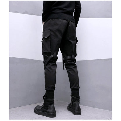 Tactical Multi-pocket Streamer Paratrooper Overalls Street Fashion Brand Harem Pants