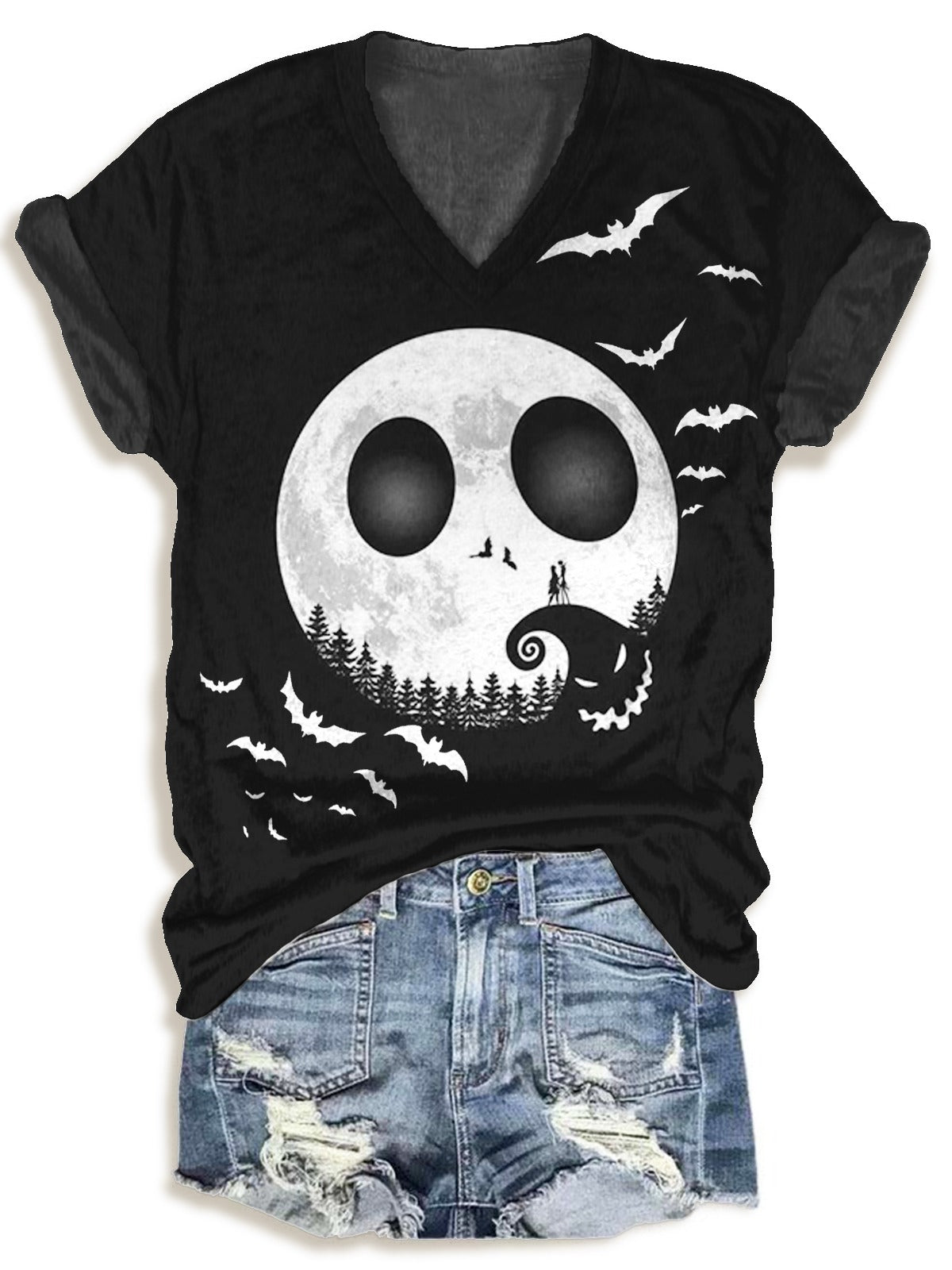 Halloween V-neck T-Shirt