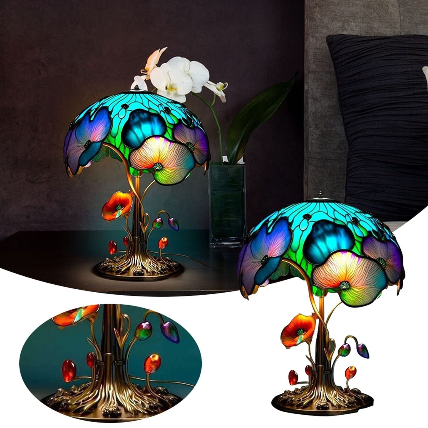 Painting Mushroom Table Lamp