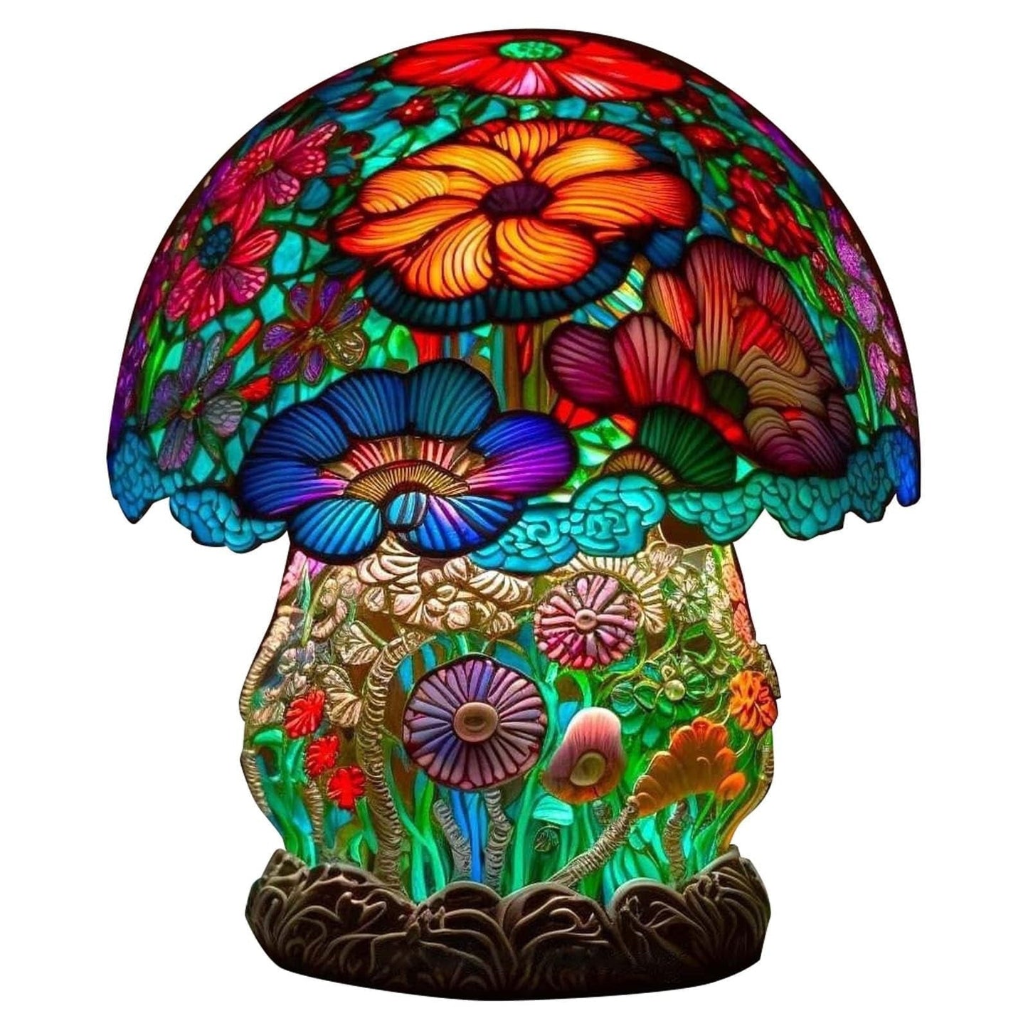 Painting Mushroom Table Lamp