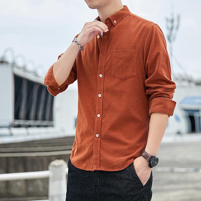 Corduroy Men's Long Sleeve Shirt