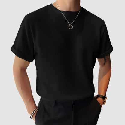 Gentleman's Casual Waffle Short Sleeve T-Shirt