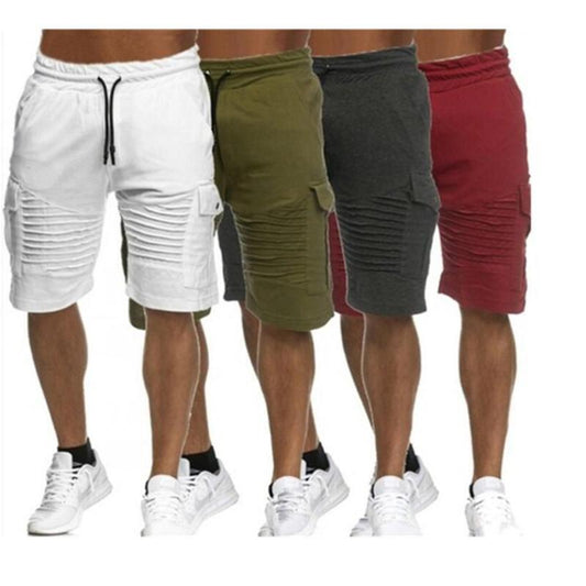 Men's Casual Summer Breathable Cotton Beach or Gym Stripe Shorts