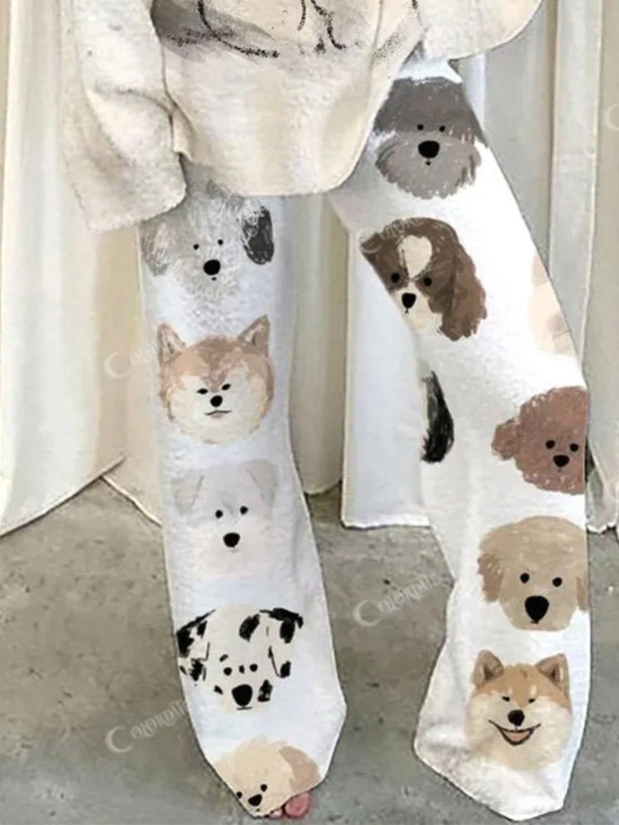 Puppy Dreams Women's Cute Puppy Loungewear Set