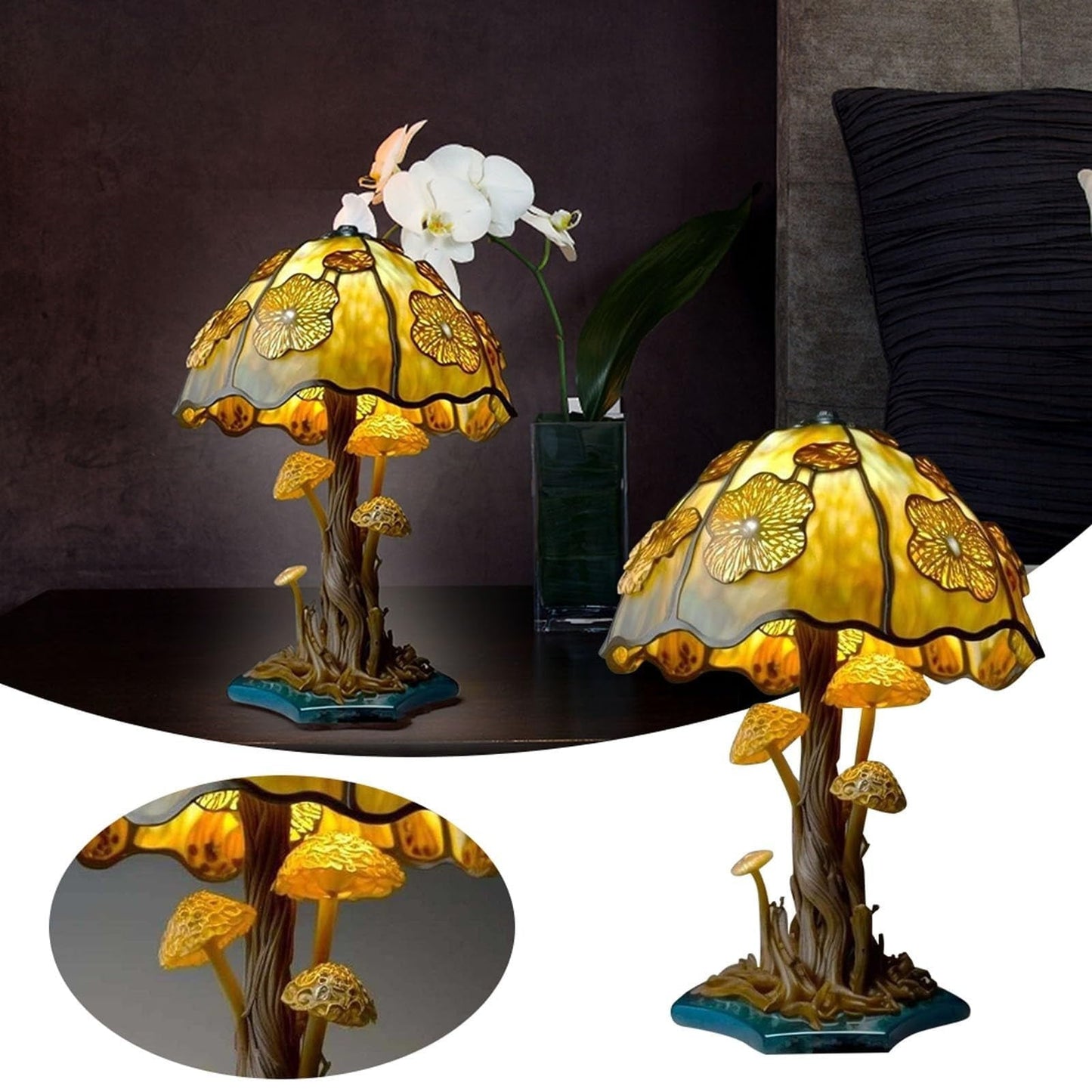Painting Mushroom Table Lamp