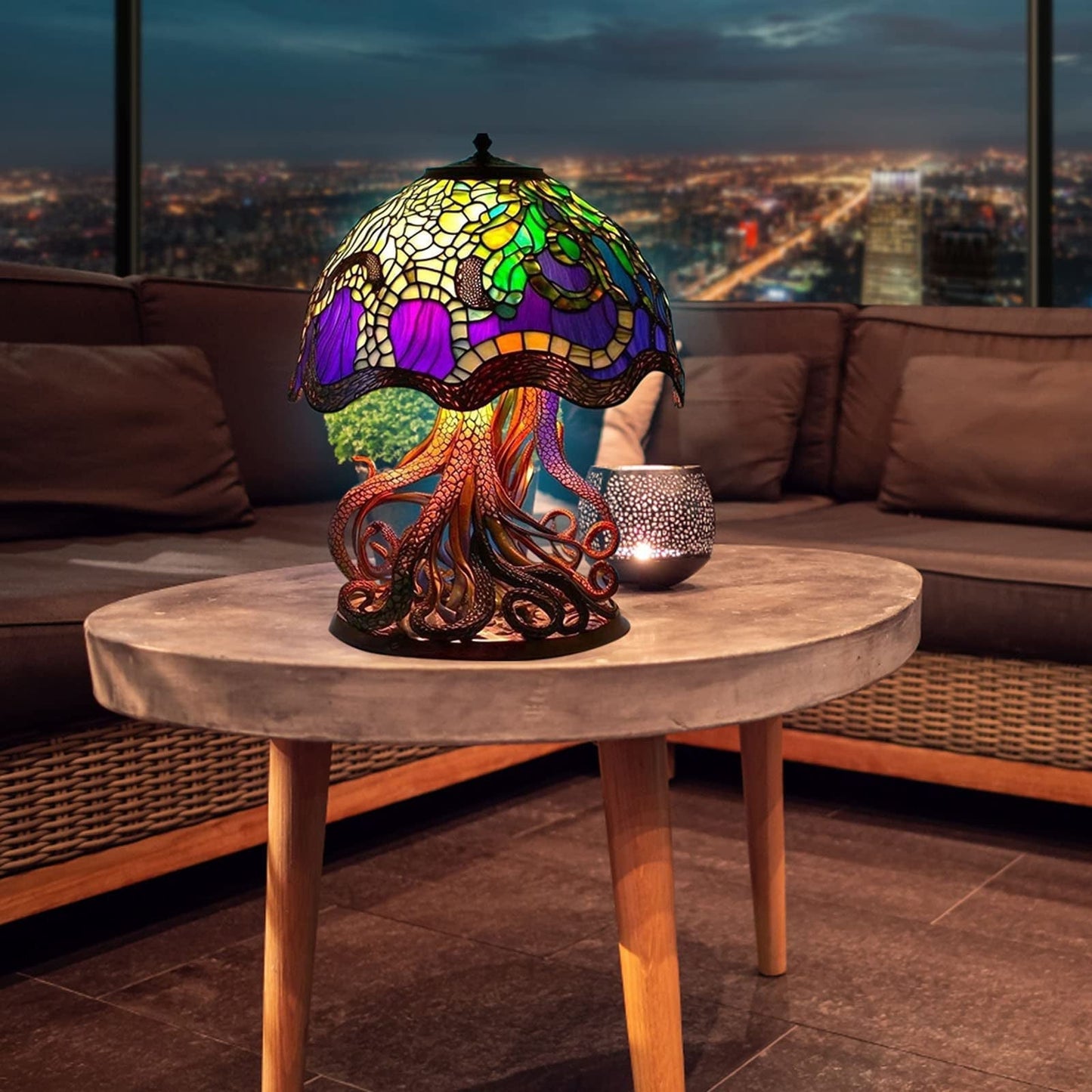 Painting Mushroom Table Lamp