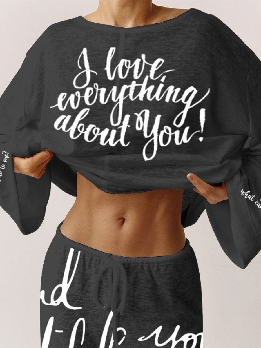 Women's Pink Long Sleeve Cotton Homewear Set