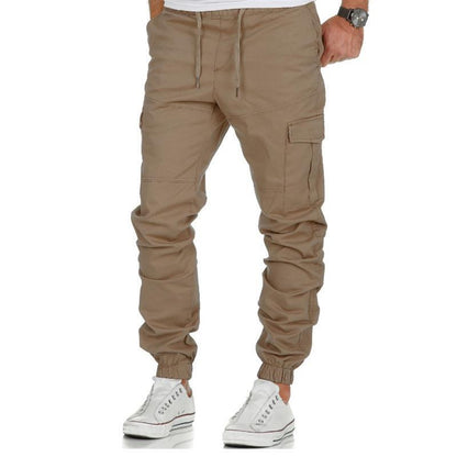 Men's multi-pocket woven casual pants