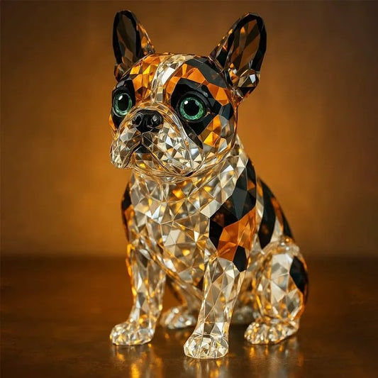Crystal Dog Figurine – Elegant Companion in Sparkling Form