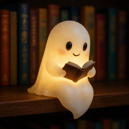 👻Cute Ghost Reading Book Lamp
