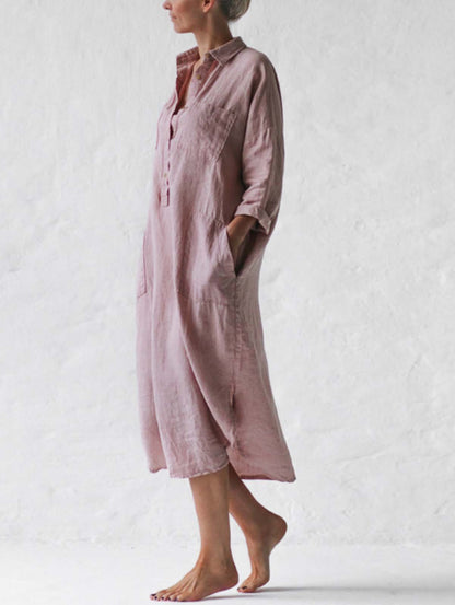 Shirt Dress In Sky Blue