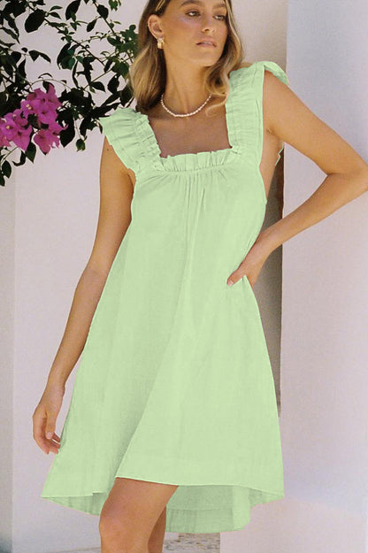 Women's Printed Ruffle Mid-Length Nightgown