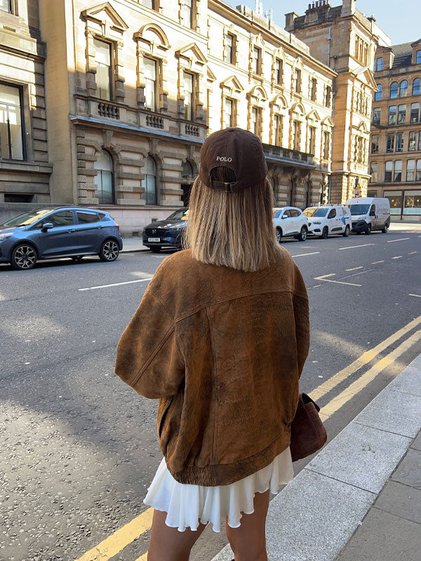 Lapel neck placket zipper jacket