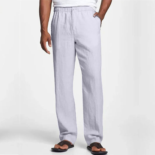 2023 Men's high quality Cotton Linen Pants