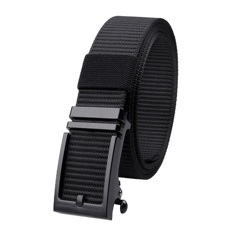 Men's toothless alloy automatic buckle thickened nylon belt