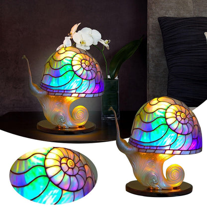 Painting Mushroom Table Lamp