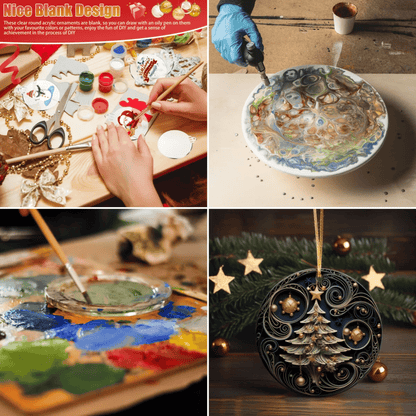 Flat Quilling Christmas Ornaments