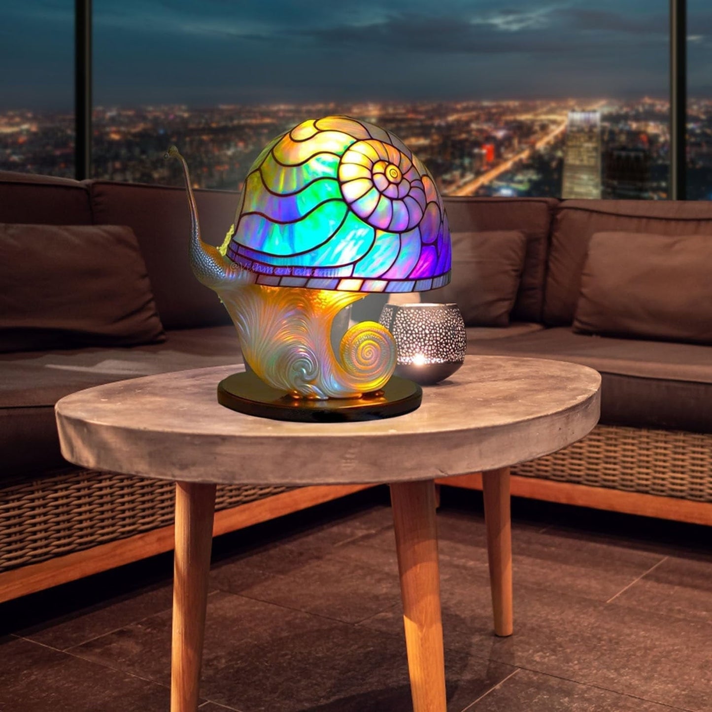 Painting Mushroom Table Lamp